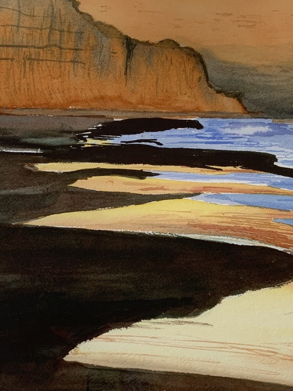 Watercolor Painting Grand Canyon Colorado River Landscape Arizona By Edwards gallery
