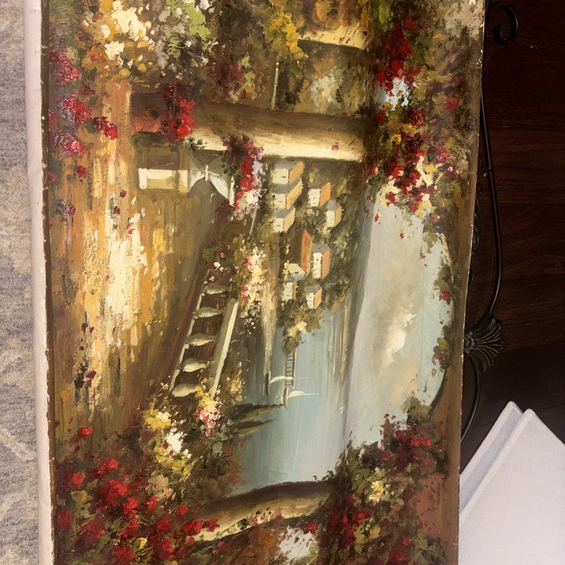 Italian Villa Tapestry On Canvas