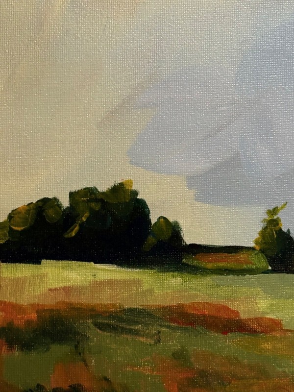 R Stevens Original Acrylic Landscape Painting 11x14 gallery