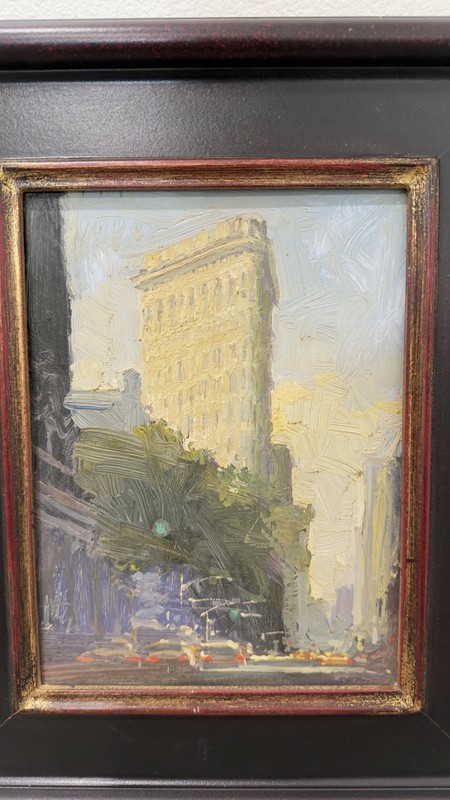 Ken Auster Iconic “Flatiron Building” New York City Original Paining. OOAK gallery