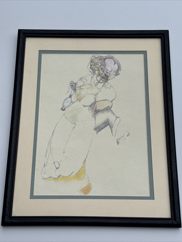 AFRICAN AMERICAN MODERNIST PAINTING DRAWING MUSEUM COLLECTION MODERNISM MYSTERY