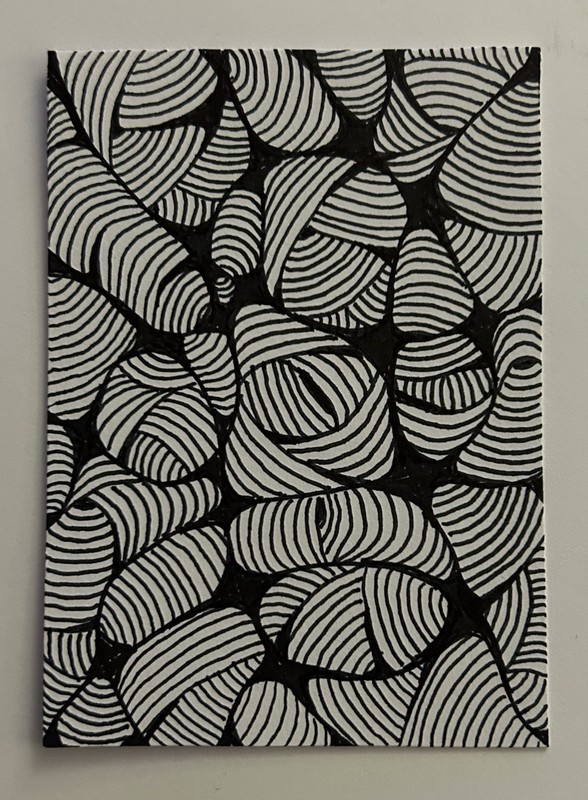 ACEO Original – ‘Patterns’ 2.5X3.5” -By Lyn’et