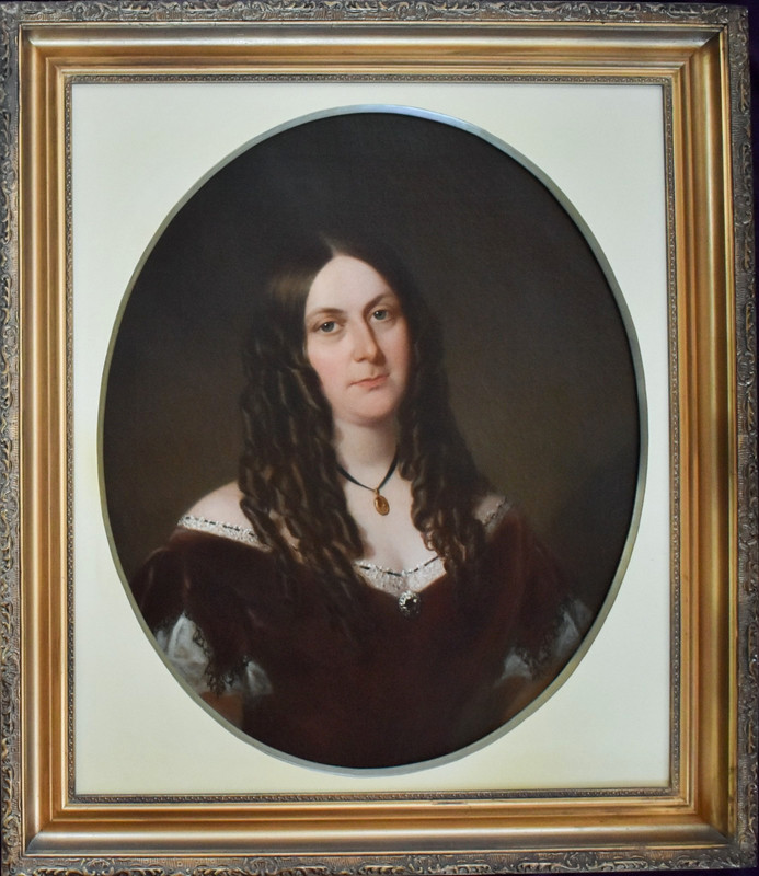 1867 Victorian Oil Portrait Woman Arthur Miles Signed British Royal Academy Art