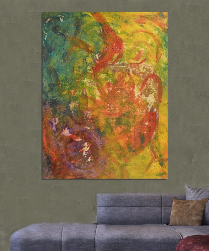 Original, Mark Little,Acrylic Painting 81” X 62” Extra Large,Abstract,Modern,XL