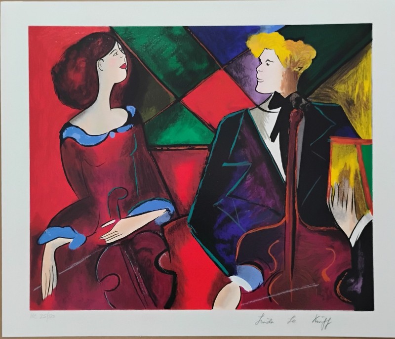 Linda Le Kinff #25/50 Signed And Numbered Original Artwork Listed Artist