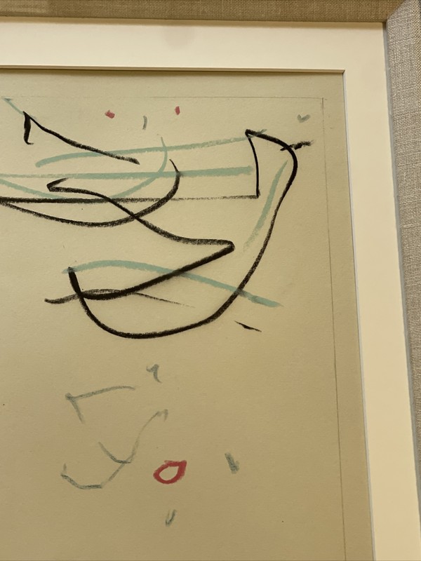 Emerson Woelffer Drawing Abstract Expressionism Signed Modernism Rare Listed Art gallery