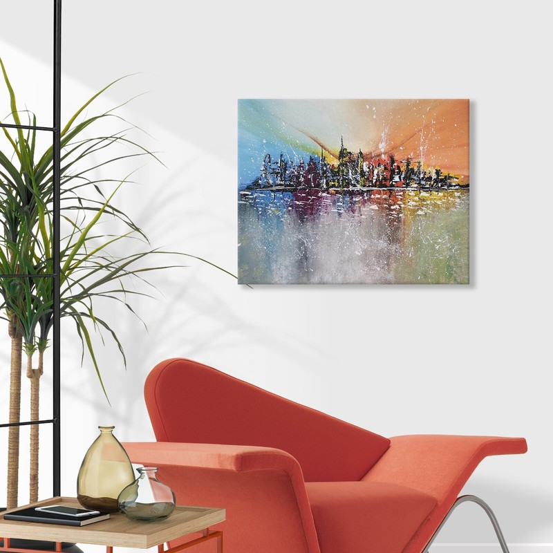 ORIGINAL HAND-PAINTED ARTWORK 16″ x 20″ CANVAS MODERN ART WALL DECOR