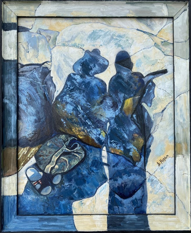 Musician Players Orchestra Original Oil Painting Jazz Figurative Modernism Art