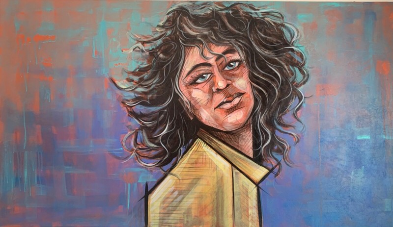 Original Painting. Painted with acrylic and spray paint on canvas.