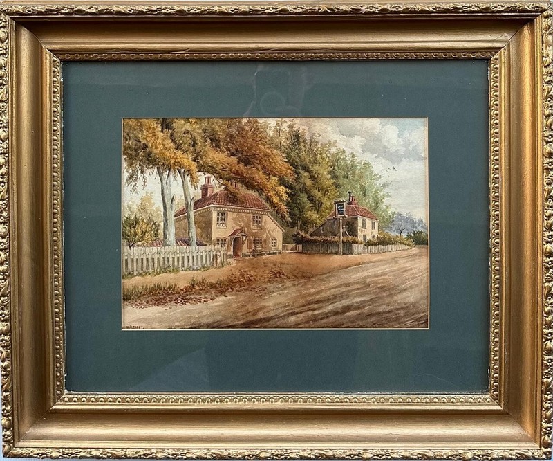 W. R. Carey : Street Landscape, signed watercolour
