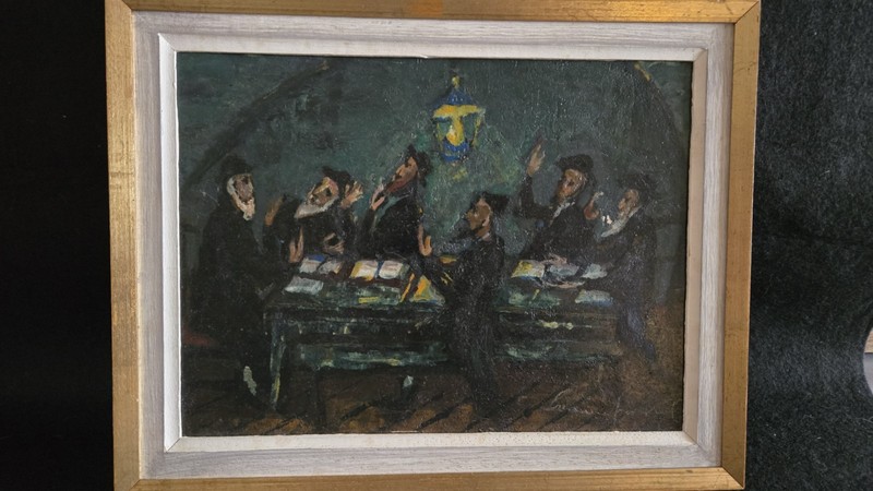 Original Oil BORIS BORVINE FRENKEL POLISH JEWISH FRENCH 1930-1970 Era, Signed