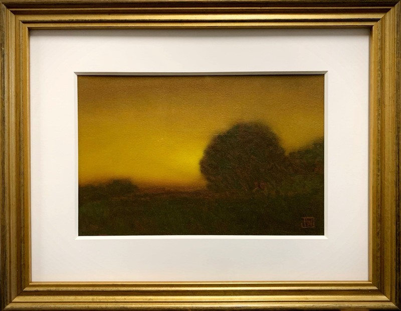#236 Tonalist Oil Painting  Framed Museum Original artist Impressionist.