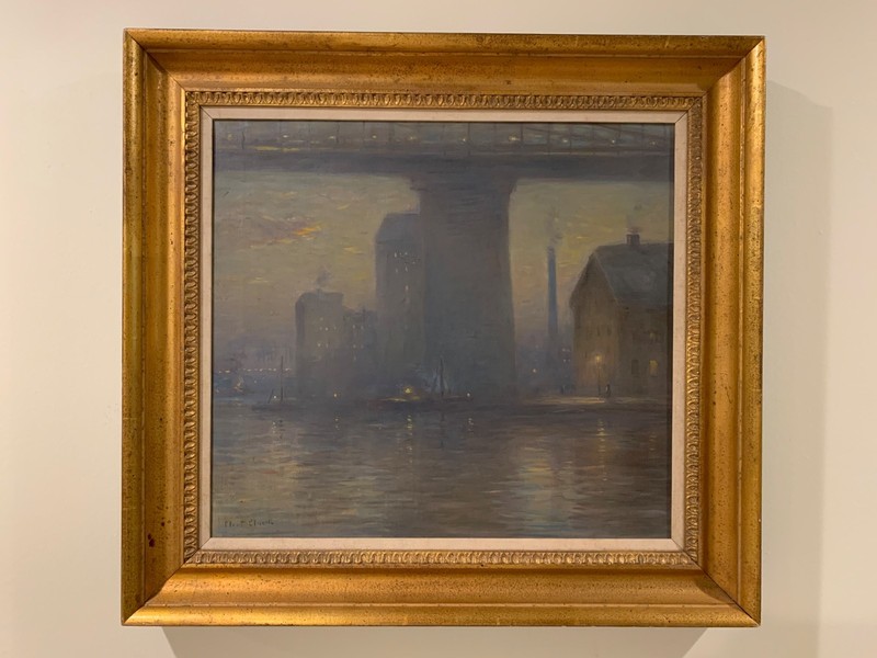 Eliot Candee Clark (1883-1980) American Impressionist Oil Painting New York City gallery