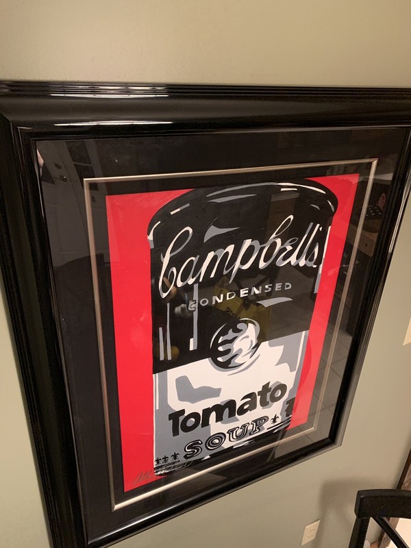 Original Campbell’s Soup Can POP ARTIST Allison Lefcort 22x30 Warhol Acrylic gallery
