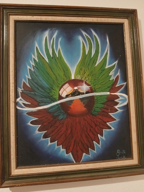 Original Framed Oil Painting, JOURNEY EVOLUTION Album Cover gallery