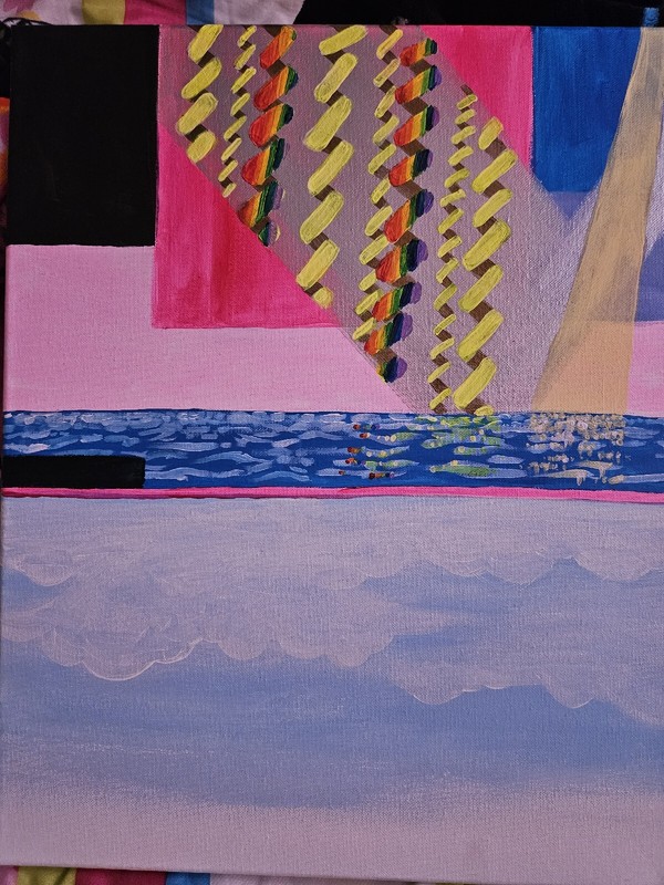 Original Acrylic Painting On Canvas TITLE: A Painting Of Creation Of The Mind