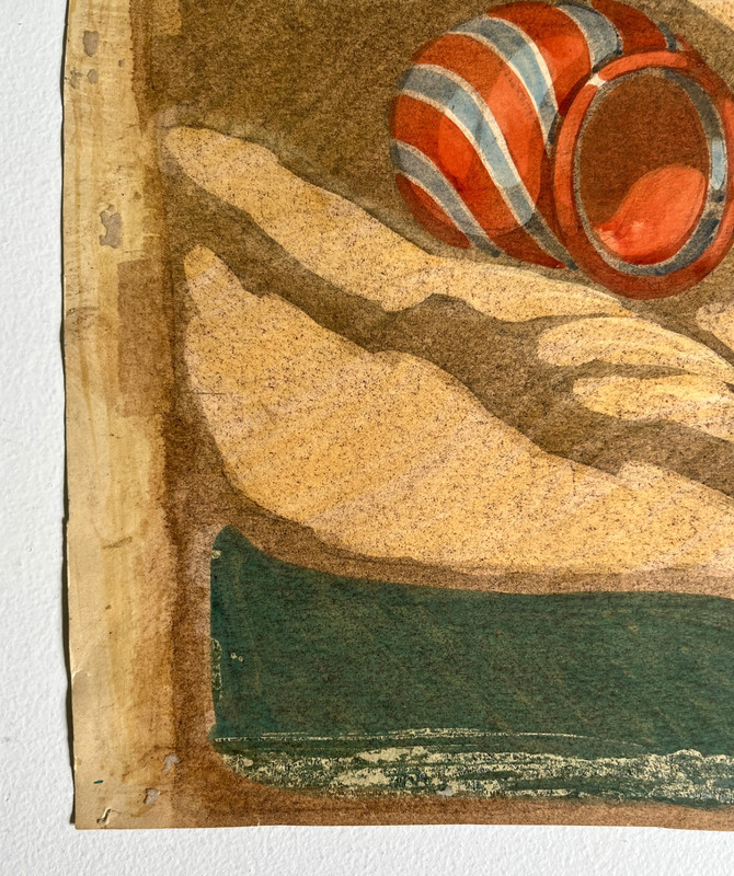 Antique Still Life Watercolor Art Painting, Hazel Frazee, Chicago gallery