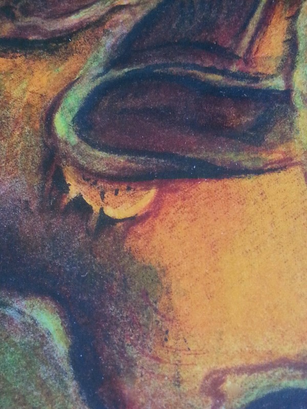 Artist proof abstract lithograph by Raymond Reynolds "Jewish Band" 29.5×25 inch gallery