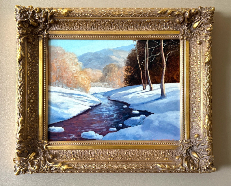 Gary Steffen (b.1939) Oil Painting Colorado Landscape Snowscape, Saks Galleries