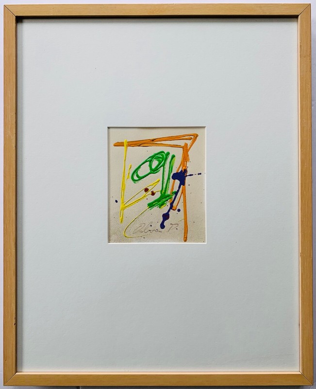 Osborn – 2 Abstract Paintings on Paper, signed, matted and framed