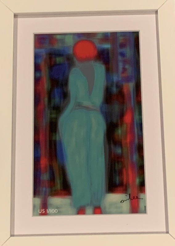 A Young Lady With Pink Hair – original, 8×12 Limited Edition framed