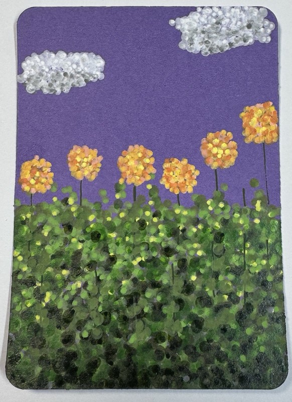ACEO Original Hand Painted Landscape 2.5 X 3.5 Inches By Hillyann Hutcheon