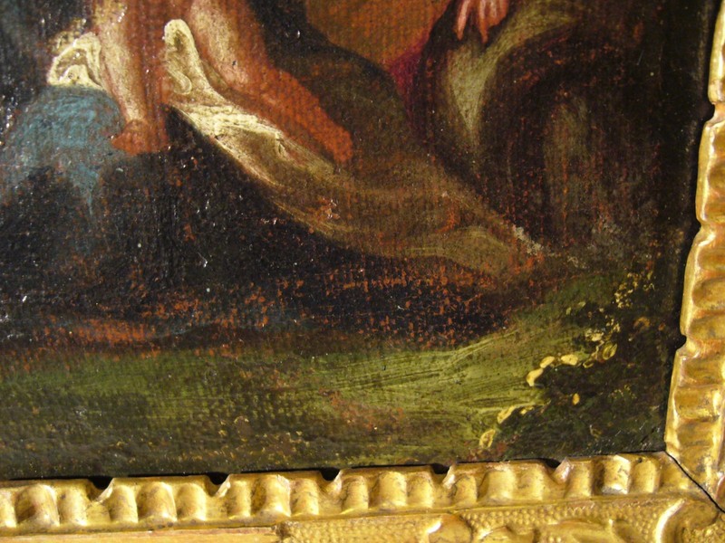 Italy Circa 1680 17th Century Early Baroque: Holy Family on the Run IT gallery