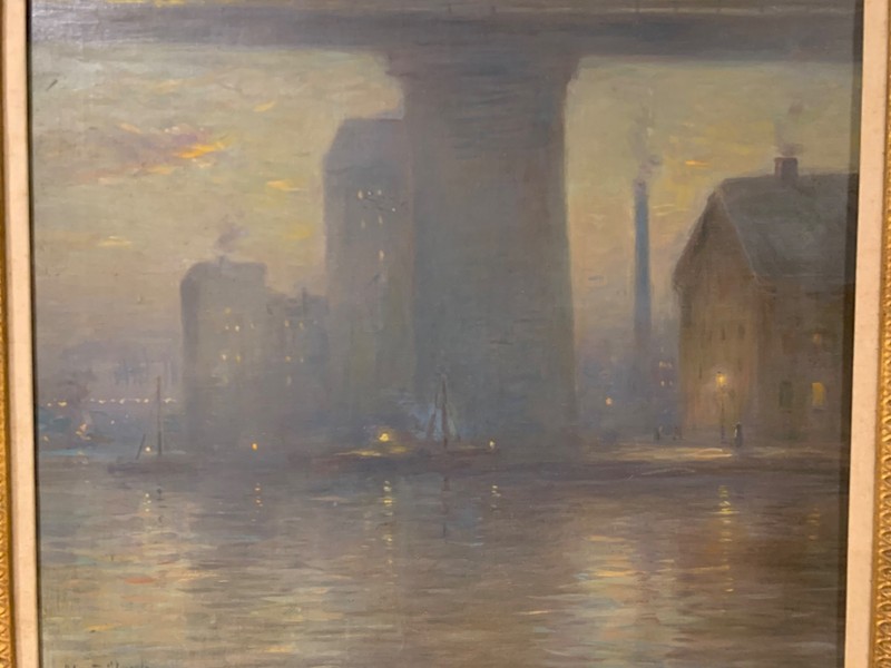 Eliot Candee Clark (1883-1980) American Impressionist Oil Painting New York City gallery