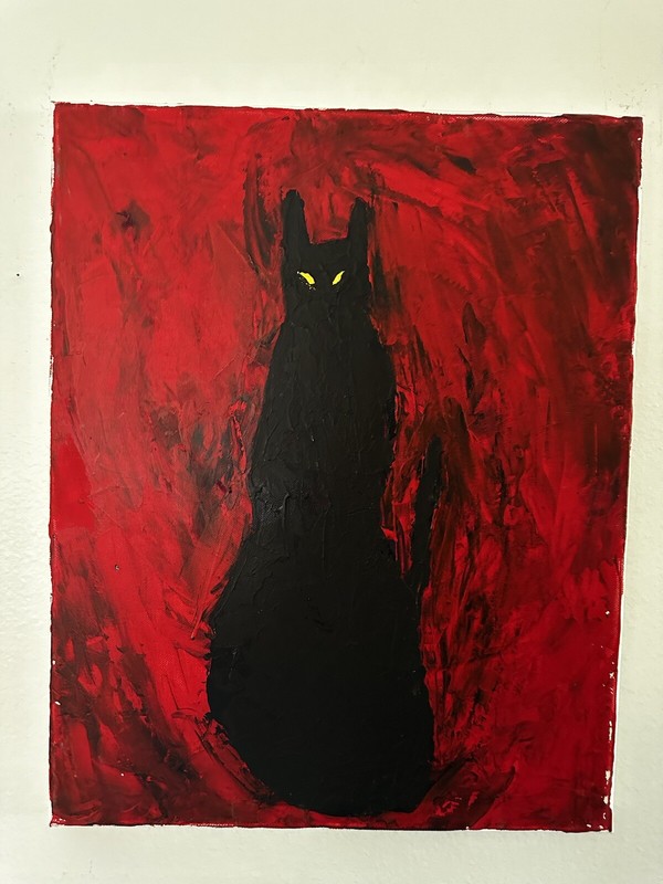 16×20 inch «Johnny Davis Abstract Acrylic on Canvas Painting – Original Artwork»