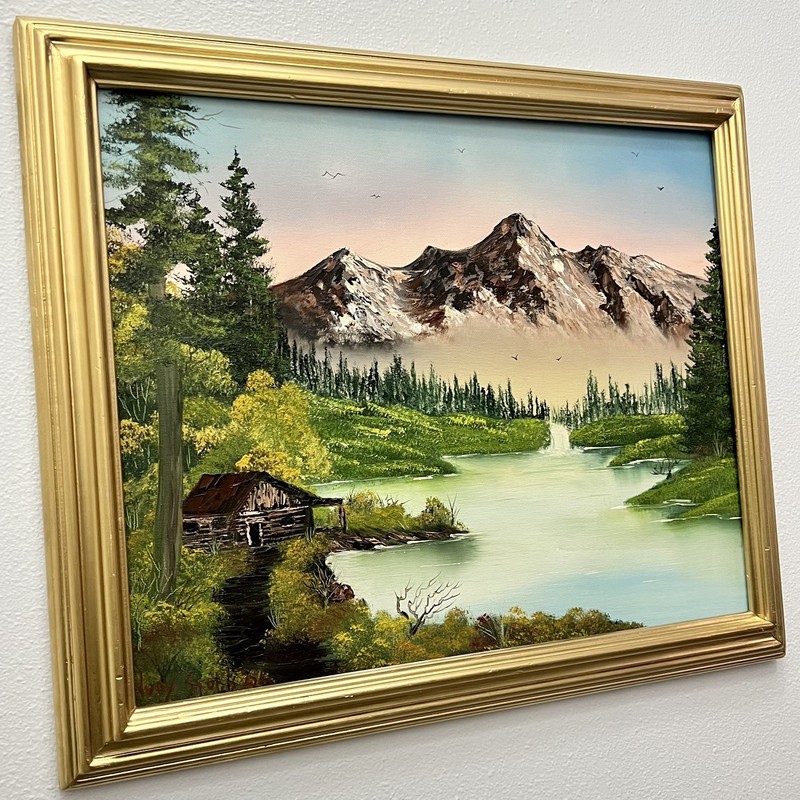 Signed “Mt Retreat” Original Impasto Mountain Landscape Painting 2006- 20×16