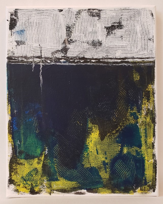 No.564 Original Abstract Modern Minimal Textured Painting By K.A.Davis