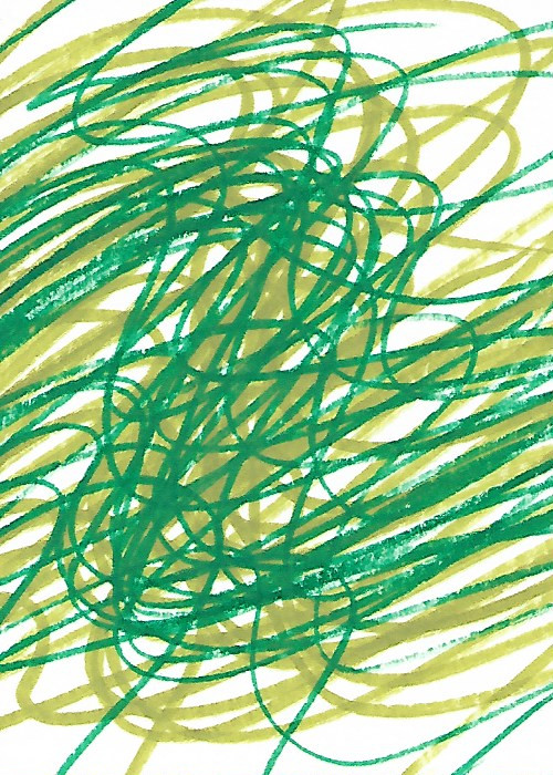 ACEO ATC CARD «Gangle 6» REASOR Original Abstract Painting 2.5×3.5