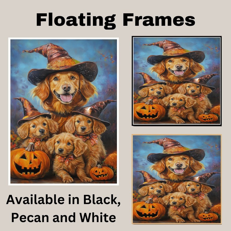 Nova Scotia Retriever Fall Halloween Canvas Art Pumpkins Farmhouse Wall Decor gallery