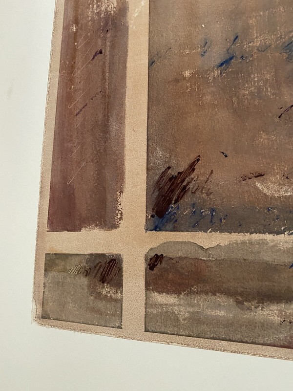1981 artist GRETCHEN FRIEND-JONES Mixed Media PAINTING artwork “Acts of Choice” gallery