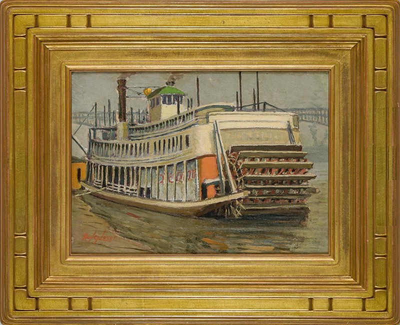 "Eads Bridge, St. Louis on the Mississippi River," Hayley Lever, American South gallery