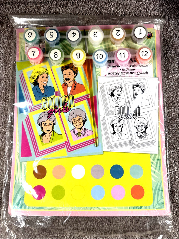 The Golden Girls Painting Gift Set, Including Blanche, Sophia, Dorothy & Rose￼￼