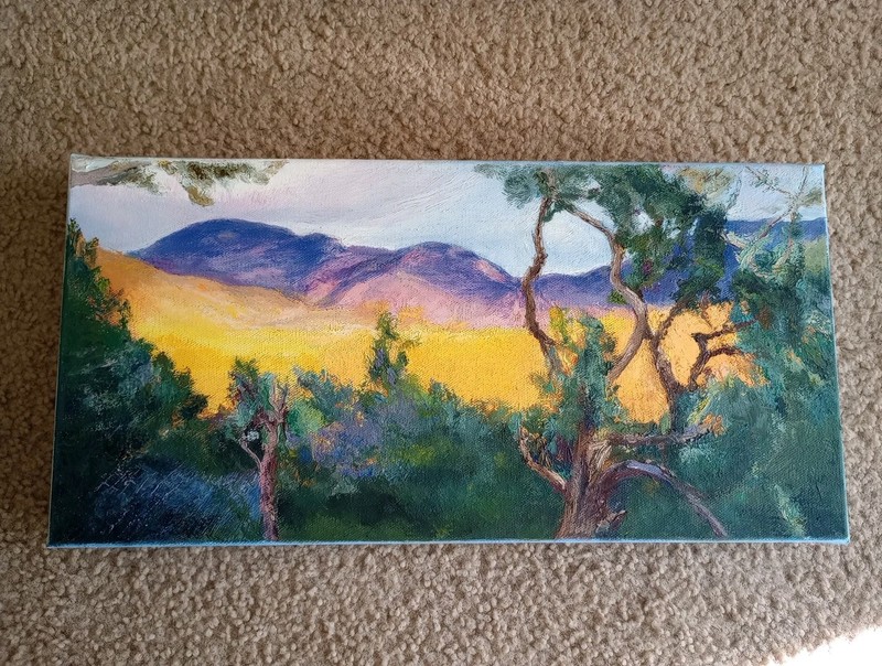 Original Oil Painting On Canvas 16″ x 8″