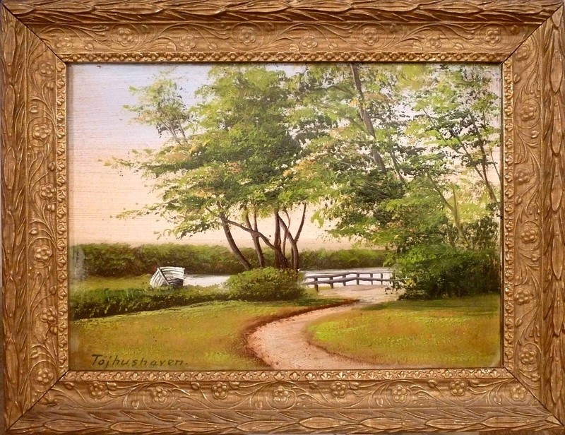 UNSIGNED! SCENERY FROM TOJHUSHAVEN NEAR RANDERS – DK