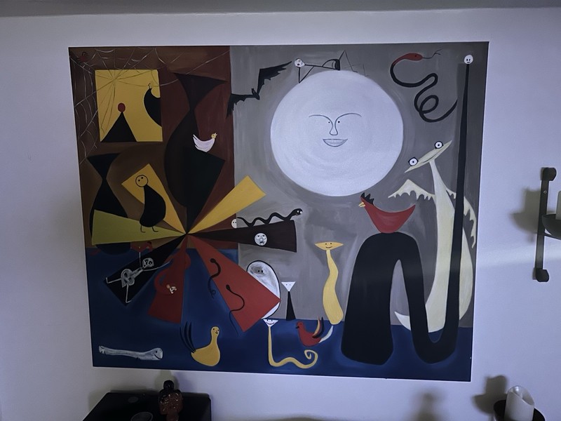 paintings on canvas hand painted , Replica From Alexander Calder Painnting 1870