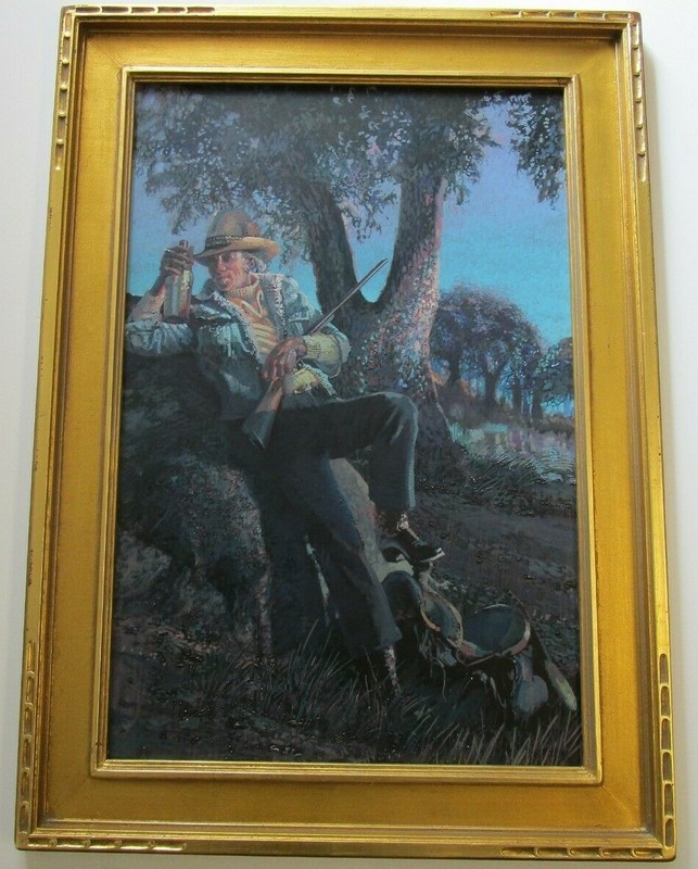 KENT BUTLER WESTERN PAINTING COWBOY Listed Famous PORTRAIT Evening AMERICANA