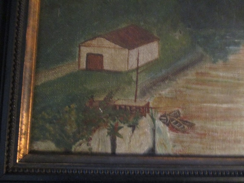 South Africa 1895 Oil Painting Saint John's River Mouth SE Coast G.L.M. Woehouse gallery