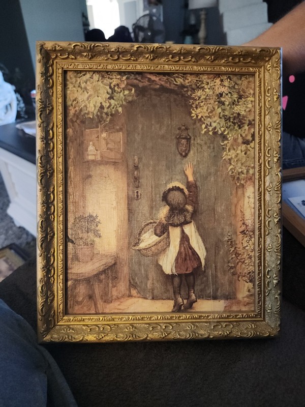 THE VISITOR ART CANVAS PAINTING BY ARTHUR HOPKINS