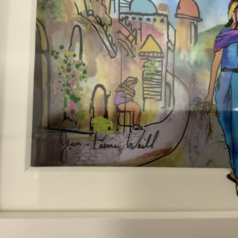 Mini Jean Pierre Weill ‘Ruth’ Vitreography 3D Painting on Glass Bible theme*FLAW gallery