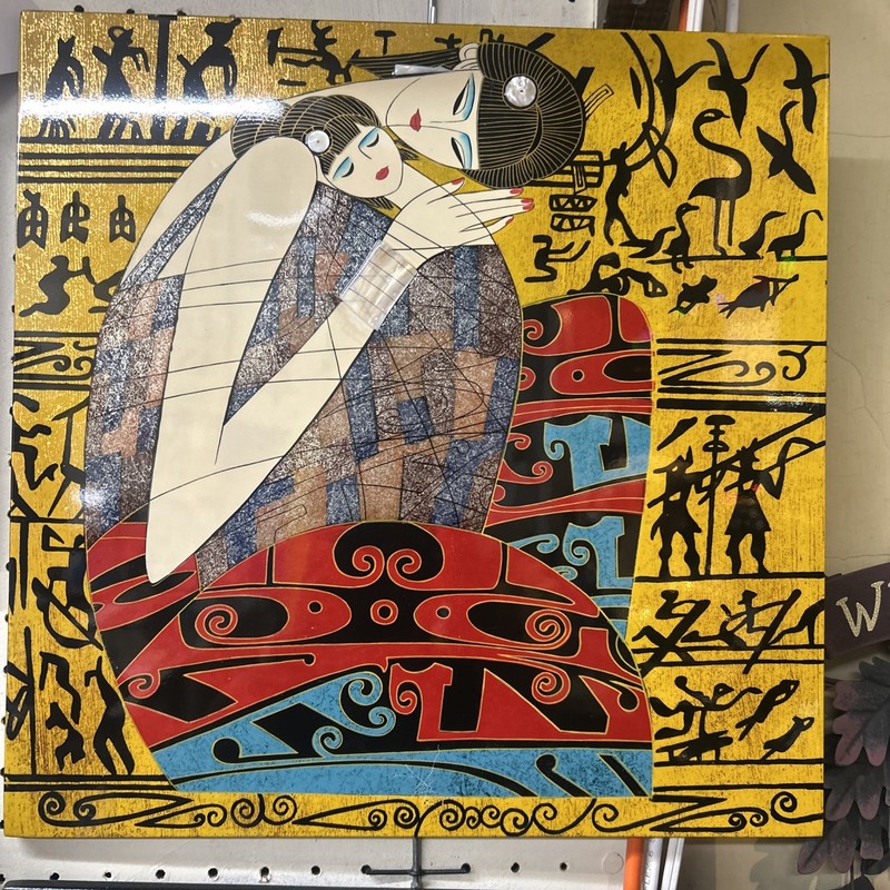Tinq Shao Kuanq Lacquered Wall Art “Motherhood” 16×16”