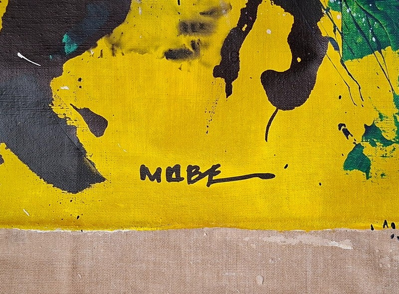 Manabu Mabe Signed Abstract Oil Painting on Canvas - Japanese Brazilian Art gallery
