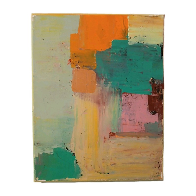 Original Acrylic Abstract Painting On Canvas. By Vincent Martin