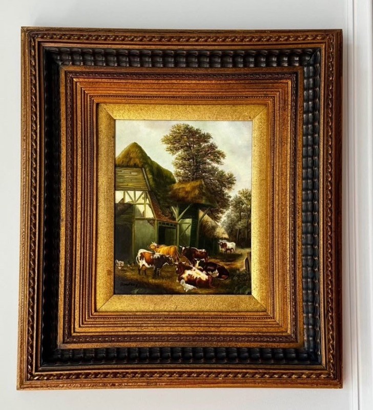 ORIGINAL OIL PAINTING- BOROFSKY. SIGNED, VINTAGE, FRAMED- HIGH QUALITY