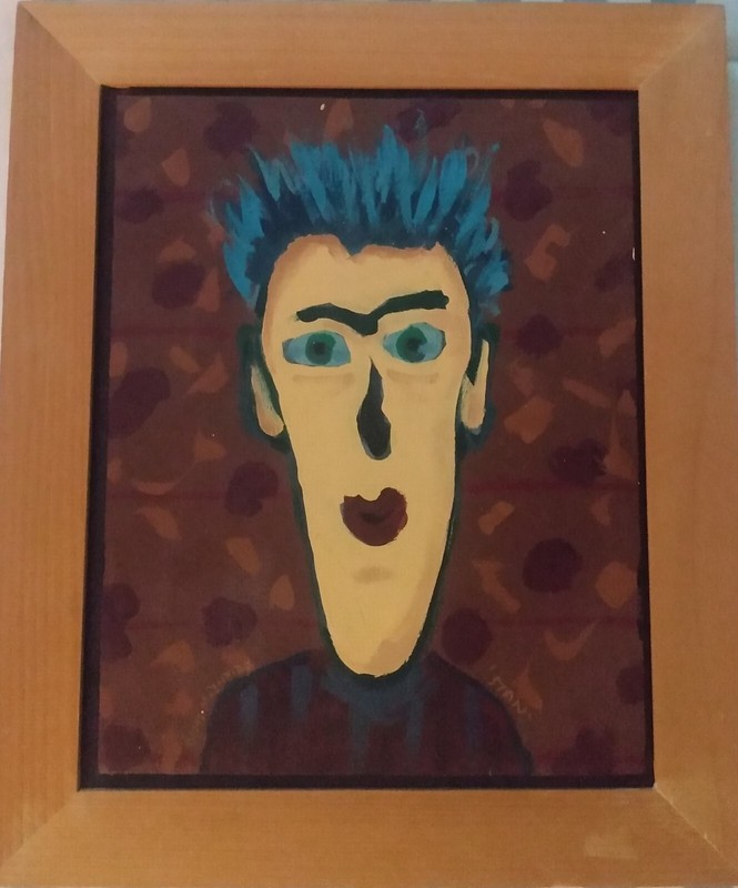 McIntire/Original Oil Painting/Portrait/American Folk Art/Morgan Rank Gallery