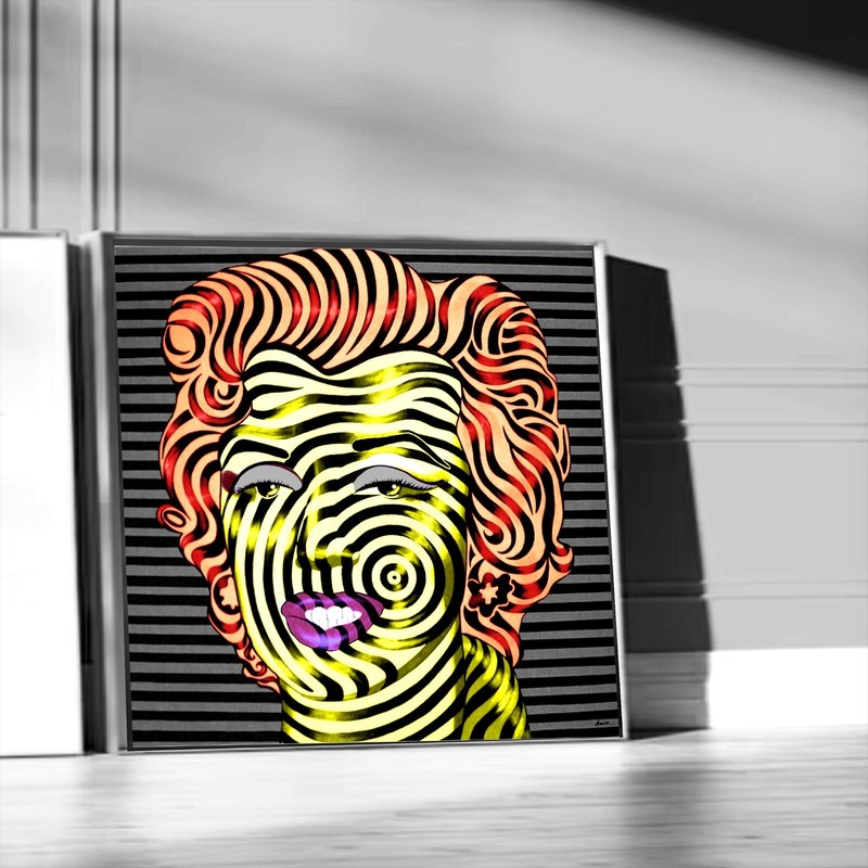 Contemporary Wall Art Painting Marilyn Monroe Famouse Portrait Woman Pop Artist gallery