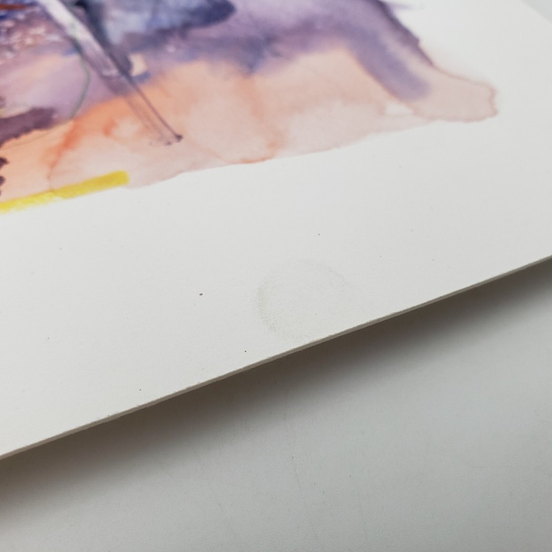 Small Abstract Painting on Thick Paper Unsigned ( Robert Neil Vaughn Jr ) gallery